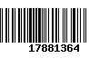 Código de Barras 17881364