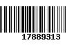 Código de Barras 17889313