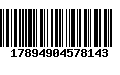 Código de Barras 17894904578143