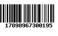 Código de Barras 17898967300195