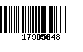 Código de Barras 17905048