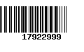 Código de Barras 17922999