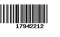 Código de Barras 17942212