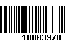 Código de Barras 18003978