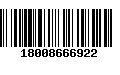 Código de Barras 18008666922