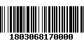 Código de Barras 1803068170000