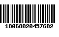 Código de Barras 18068020457602