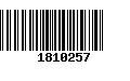 Código de Barras 1810257