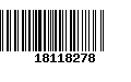 Código de Barras 18118278