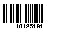 Código de Barras 18125191