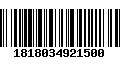 Código de Barras 1818034921500