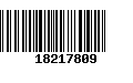 Código de Barras 18217809