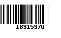 Código de Barras 18315370