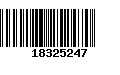 Código de Barras 18325247