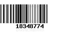 Código de Barras 18348774