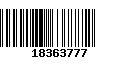 Código de Barras 18363777