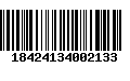 Código de Barras 18424134002133