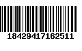 Código de Barras 18429417162511