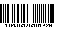 Código de Barras 18436576581220