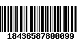 Código de Barras 18436587800099