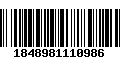 Código de Barras 1848981110986