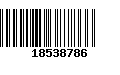 Código de Barras 18538786