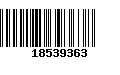 Código de Barras 18539363