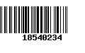 Código de Barras 18540234