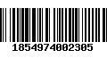 Código de Barras 1854974002305