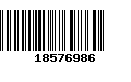 Código de Barras 18576986