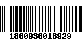 Código de Barras 1860036016929