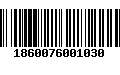 Código de Barras 1860076001030