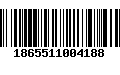 Código de Barras 1865511004188