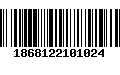 Código de Barras 1868122101024