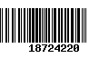 Código de Barras 18724220