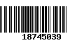 Código de Barras 18745039