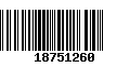 Código de Barras 18751260