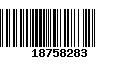 Código de Barras 18758283