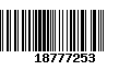 Código de Barras 18777253