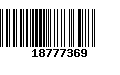 Código de Barras 18777369