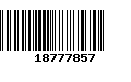 Código de Barras 18777857