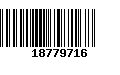 Código de Barras 18779716