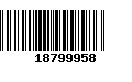 Código de Barras 18799958