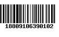 Código de Barras 18809106390102