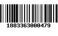 Código de Barras 1883363000479