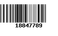 Código de Barras 18847789