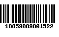 Código de Barras 18859089801522