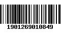 Código de Barras 1901269010849