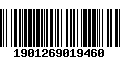 Código de Barras 1901269019460