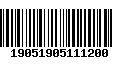 Código de Barras 19051905111200